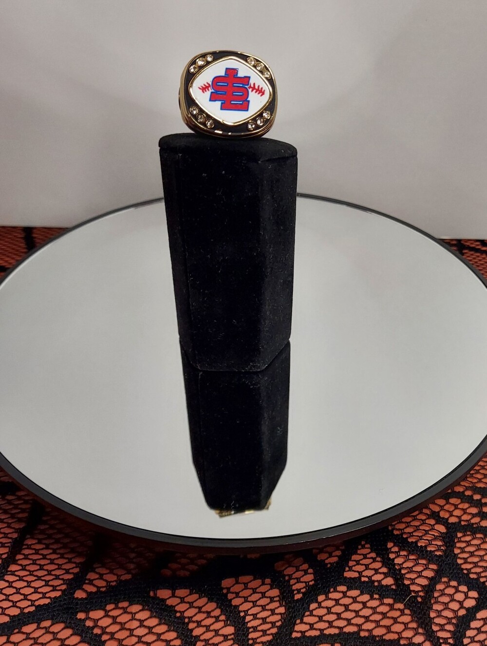 SL Baseball Championship Style Replica Ring Gold Tone
